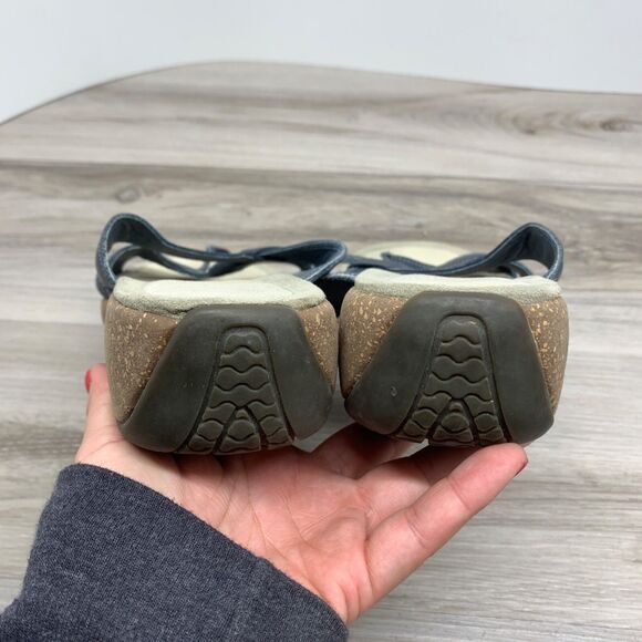 Merrell Womens Cross Mood Indigo Strappy Slip On Wedge Sandals Size 9 40 - Picture 4 of 11